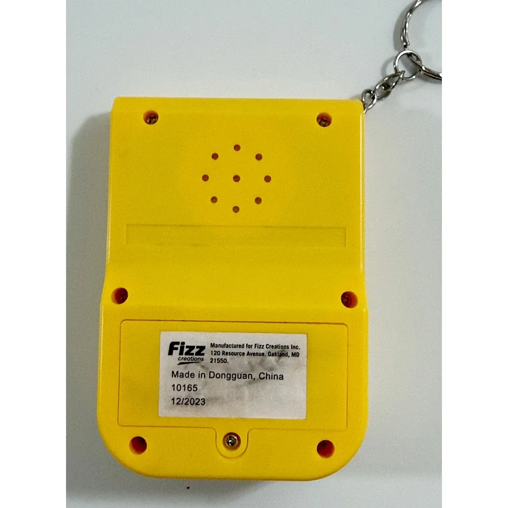 Fizz Creations Pac-Man Handheld Game Unisex OS Yellow Retro Keychain Arcade Toy